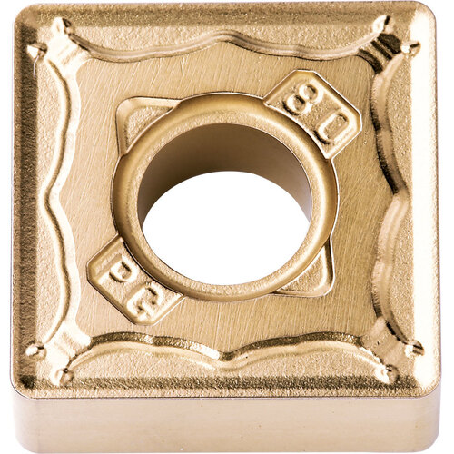 SNMG 433 PG CA510, 3/64″ Corner Radius, 3/16″ Thick, 1/2″ Inscribed Circle, TiCnulll2O3/TiN, Square, Turning Indexable Insert