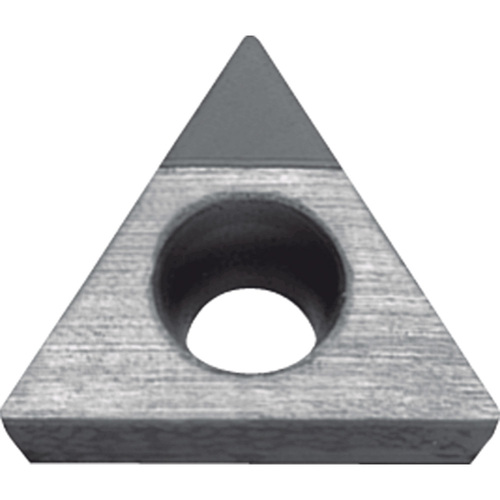 TCGW 221 SE KPD010, 1/64″ Corner Radius, 1/8″ Thick, 1/4″ Inscribed Circle, Triangle, Turning Indexable Insert
