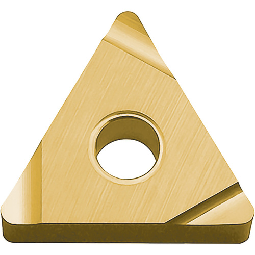 TNEG 331 SSF PV710, 1/64″ Corner Radius, 3/16″ Thick, 3/8″ Inscribed Circle, TiCN (MEGACOAT NANO), 60 Degree Triangle, Turning Indexable Insert