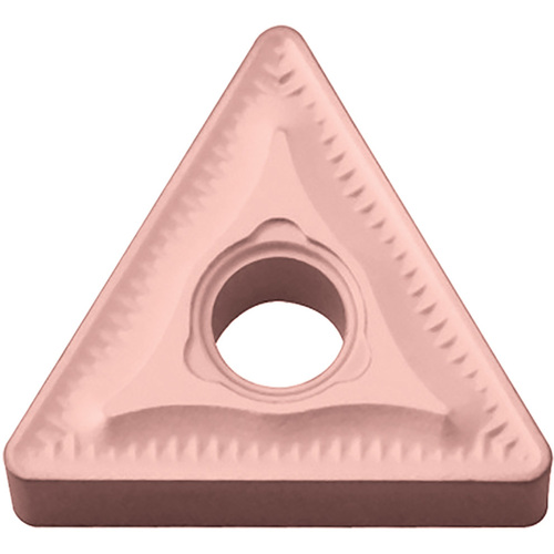 TNMG 333 GC CA320, 3/64″ Corner Radius, 3/16″ Thick, 3/8″ Inscribed Circle, TiCnulll2O3/Ti, Triangle, Turning Indexable Insert