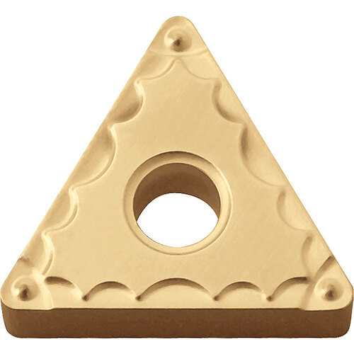 TNMG 3305 GP CA510, 0.008″ Corner Radius, 3/16″ Thick, 3/8″ Inscribed Circle, TiCl2O3/TiN, 60 Degree Triangle, Turning Indexable Insert