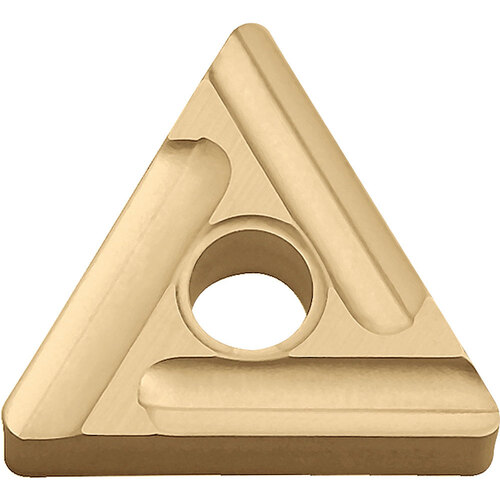 TNMG 331 ST CA025P, 1/64″ Corner Radius, 3/16″ Thick, 3/8″ Inscribed Circle, TiCl2O3/TiN, 60 Degree Triangle, Turning Indexable Insert
