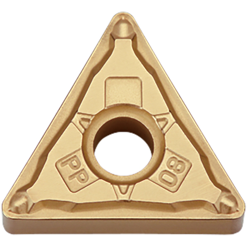 TNMG 3305 PP PV720, 0.0079″ Corner Radius, 3/16″ Thick, 3/8″ Inscribed Circle, TiCN (MEGACOAT NANO), Triangle, Turning Indexable Insert