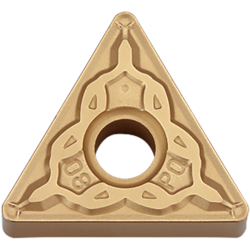 TNMG 331 PQ CA510, 1/64″ Corner Radius, 3/16″ Thick, 3/8″ Inscribed Circle, TiCl2O3/TiN, 60 Degree Triangle, Turning Indexable Insert