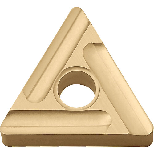 TNMG 331 ST CA025P, 1/64″ Corner Radius, 3/16″ Thick, 3/8″ Inscribed Circle, TiCl2O3/TiN, 60 Degree Triangle, Turning Indexable Insert