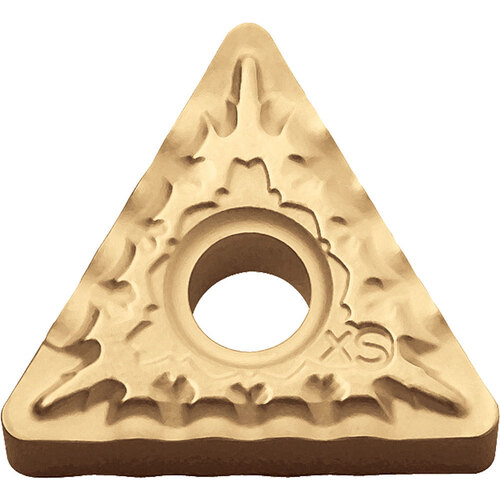 TNMG 332 XS CA025P, 1/32″ Corner Radius, 3/16″ Thick, 3/8″ Inscribed Circle, TiCl2O3/TiN, 60 Degree Triangle, Turning Indexable Insert
