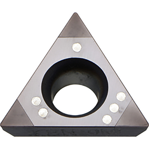 TPGB 2205 KBN25M, 0.008″ Corner Radius, 1/8″ Thick, 1/4″ Inscribed Circle, MEGACOAT, 60 Degree Triangle, Turning Indexable Insert