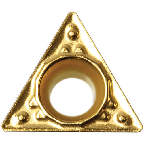 TPMT 18151 HQ CA510, 1/64″ Corner Radius, 3/32″ Thick, 7/32″ Inscribed Circle, TiCl2O3/TiN, 60 Degree Triangle, Turning Indexable Insert