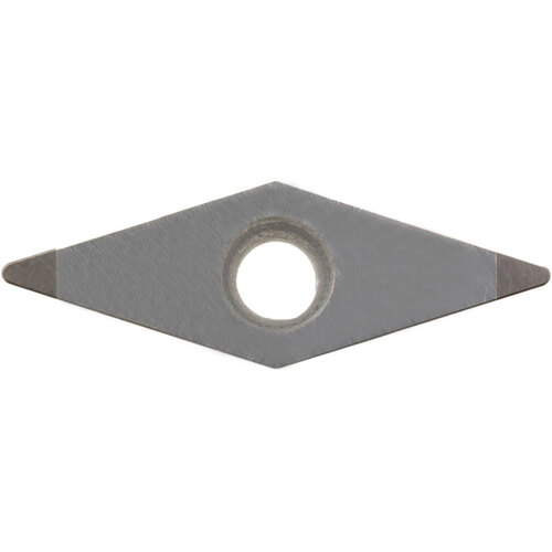 VBGW 331 KBN525, 1/64″ Corner Radius, 3/16″ Thick, 3/8″ Inscribed Circle, 35 Degree Diamond, Turning Indexable Insert