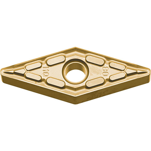 VNMG 331 MQ CA6515, 1/64″ Corner Radius, 3/16″ Thick, 3/8″ Inscribed Circle, TiCnulll2O3/TiN, Diamond, Turning Indexable Insert