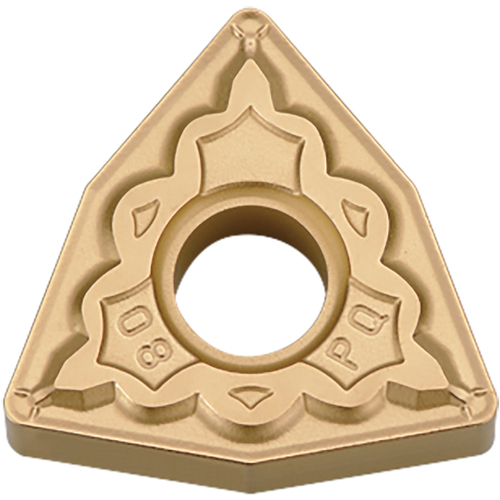 WNMG 431 PQ PV730, 1/64″ Corner Radius, 3/16″ Thick, 1/2″ Inscribed Circle, TiAlN/TiN, 80 Degree Trigon, Turning Indexable Insert