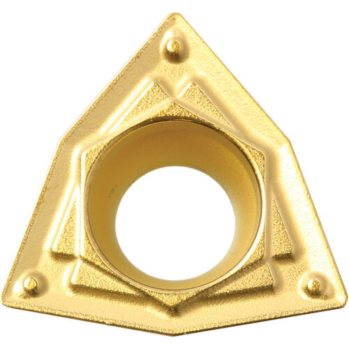 WPMT 21505 HQ CA515, 0.0079″ Corner Radius, 3/32″ Thick, 1/4″ Inscribed Circle, TiCnulll2O3/TiN, Trigon, Turning Indexable Insert