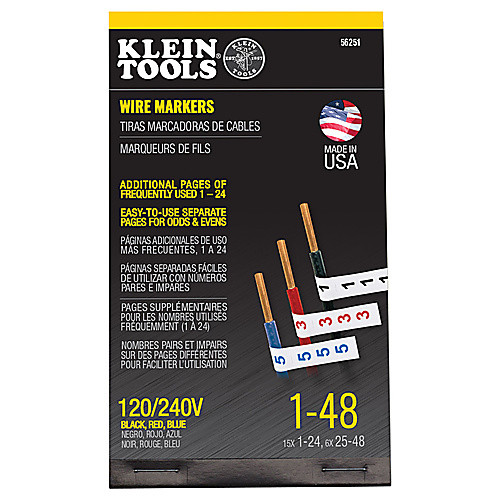 ‎Wire Marker Book 120/240V 3 Phase 1-48