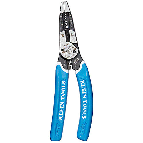 ‎Klein-Kurve® Heavy-Duty Wire Stripper / Cutter / Crimper Multi Tool, 8-20 AWG