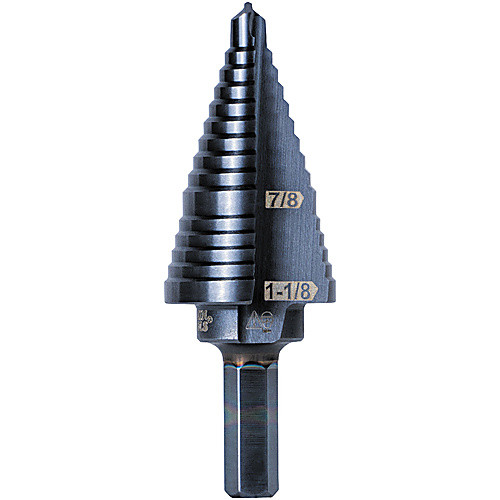 ‎Step Drill Bit #11 Double-Fluted 7/8″ to 1-1/8″