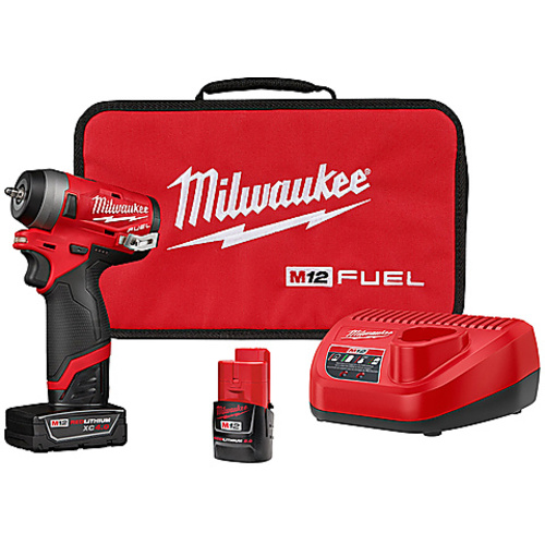 M12 FUEL 1/4″ Stubby Impact Wrench Kit