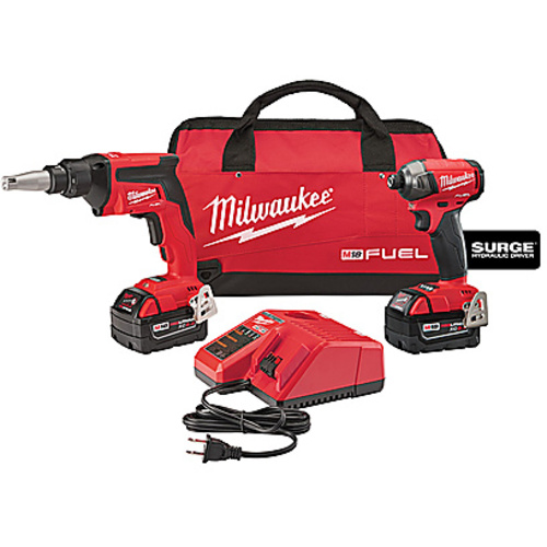 M18 FUEL 2-Tool Combo Kit; Drywall Screw Gun, Impact Driver
