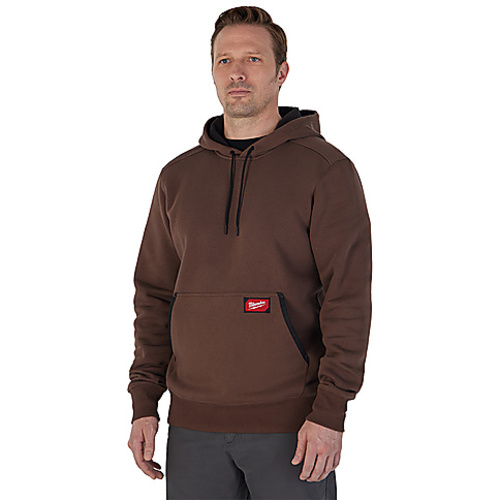 MID PULLOVR HOODIE BRWN L
