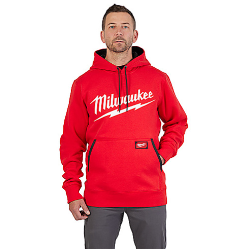 352R-L HOODIE LOGO RED