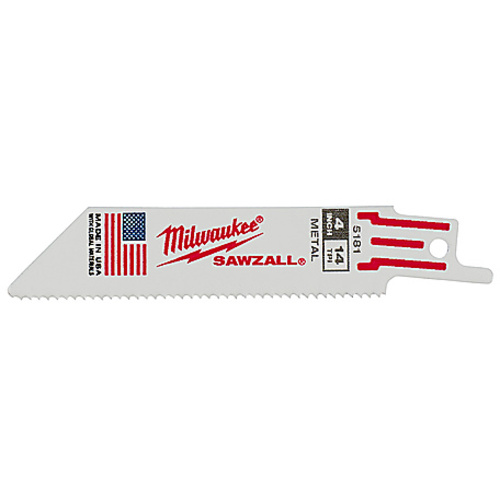 4″ 14 TPI SAWZALL Blades (5 Pk)