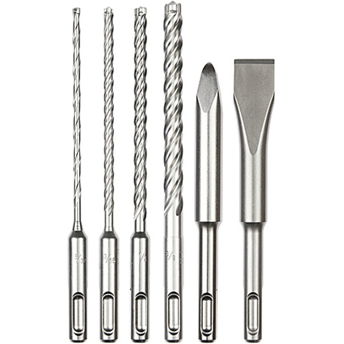 6PC SDS+ MX4 4-CTR/CHISEL