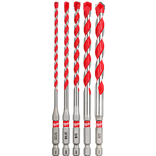 5pc. SHOCKWAVE Carbide Hammer Drill Bit Kit