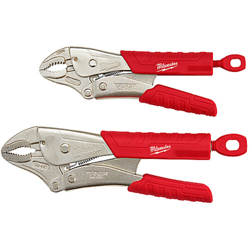 2 Pc. 7″ & 10″ TORQUE LOCK CURVED JAW LOCKING PLIERS SET WITH GRIP
