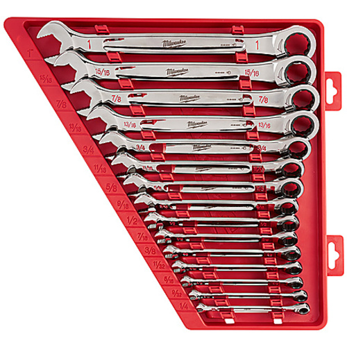 15PC RATCHET COMB WR SAE