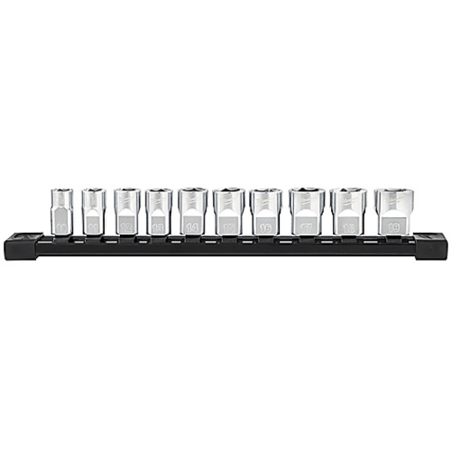 10PC 3/8 METRIC SKT 4FLAT