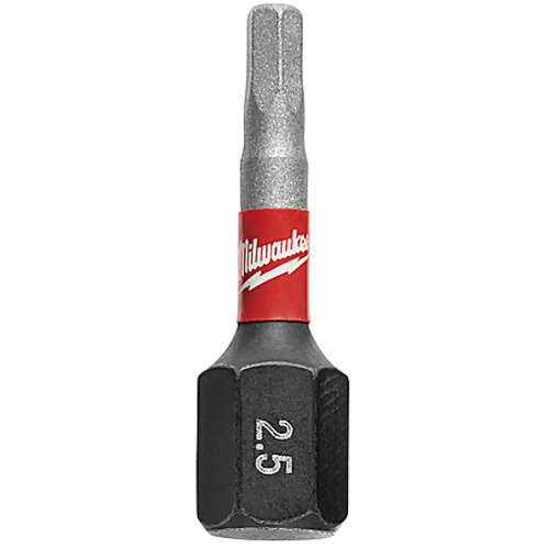 1″ Insert Bit Hex 2.5 mm Bulk 25