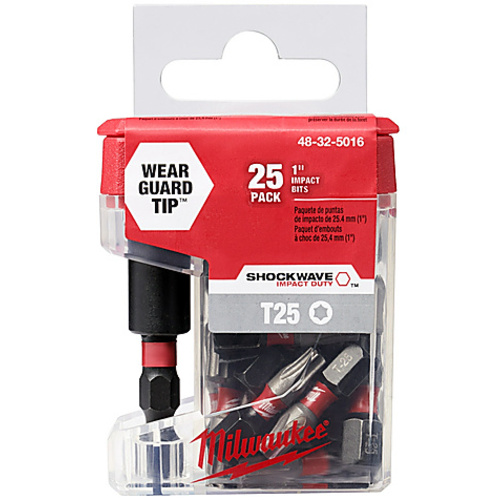 ‎SHOCKWAVE INSERT BIT TORX T25 - 25PK Tic Tac w/ Bit Holder