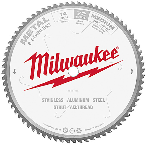 14″ Metal & Stainless Cutting Circular Saw Blade