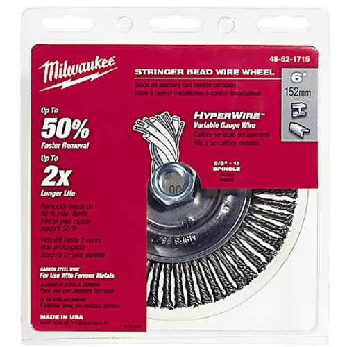 6″ Stringer Bead Wheel - Carbon Steel