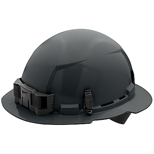 GRY FL BRIM HARDHAT 4PT E