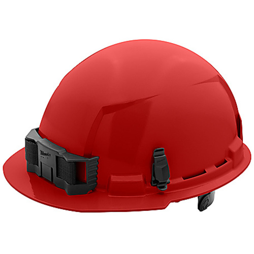 RED FR BRIM HARDHAT 6PT E