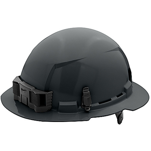 GRY FL BRIM HARDHAT 6PT E