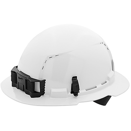 WHT FL BRIM HARDHAT 4PT C