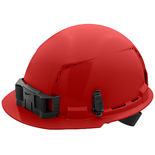 RED FR BRIM HARDHAT 4PT C