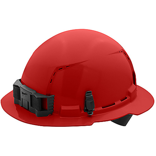 RED FL BRIM HARDHAT 4PT C