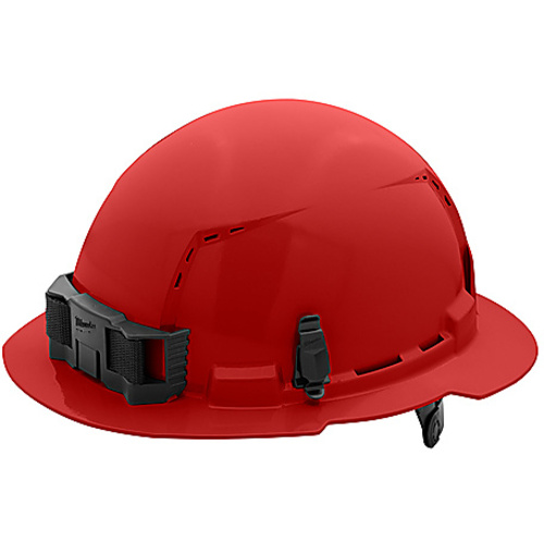 RED FL BRIM HARDHAT 6PT C