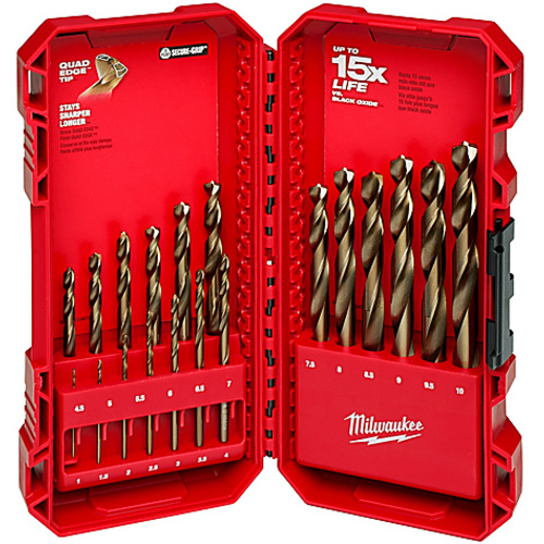 RED HELIX Cobalt Metric Drill Bit Set  19PC