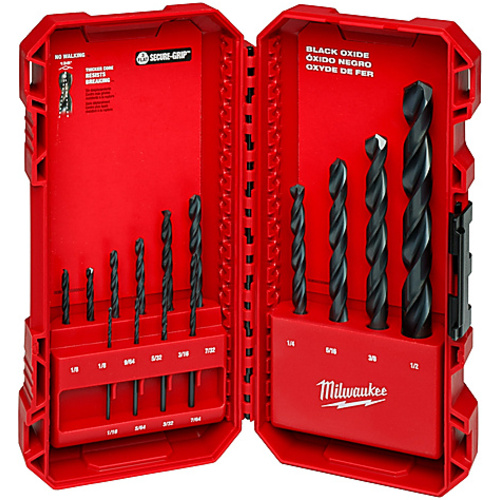 THUNDERBOLT Black Oxide Drill Bit Set  14PC