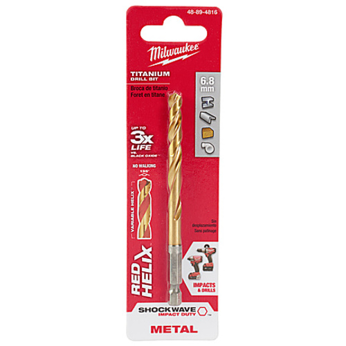 METRIC SHOCKWAVE TITANIUM RED HELIX 6.8 MM