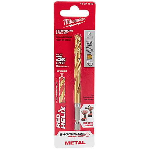 METRIC SHOCKWAVE TITANIUM RED HELIX 8 MM