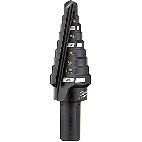 ‎#3 Step Drill Bit, 1/4″ - 3/4″ by 1/16″