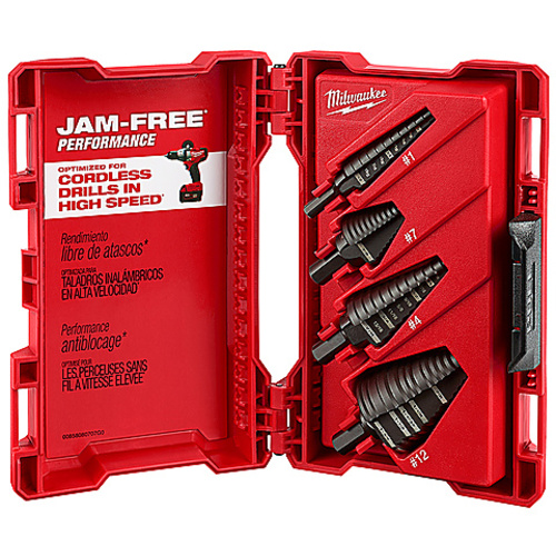 Step Drill Bit Set - 4PC