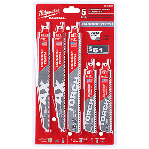 5PC SAWZALL BLADE SET