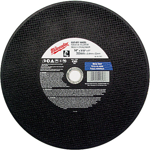 14″ × 3/32″ × 1″ Cut-Off Wheel (Type 1)