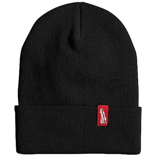 ACRYLIC CUFFED BEANIE BLK