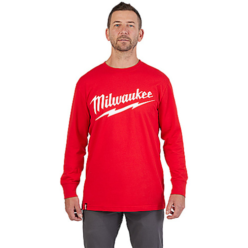 HD T-SHIRT-LS LOGO RED 2X